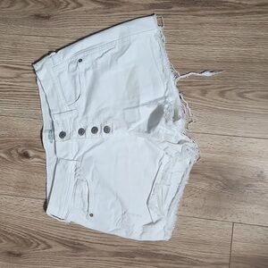 Old Navy Mid-Rise White Shorts